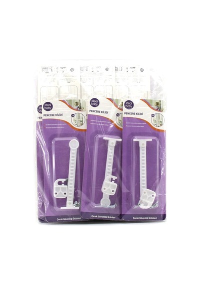 İdeal Baby Ide-09 Ayarlı Pencere Kilit Çocuk Emniyet - 24'li Paket Diğer