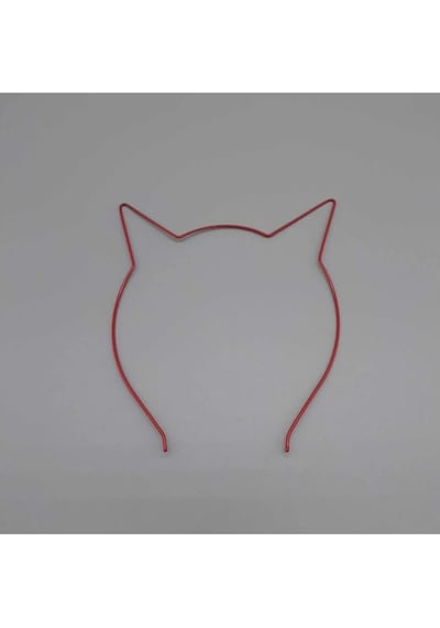 Kedi Kulak Esnek Metal Renkli Taç Seti 4 Adet Çok Renkli