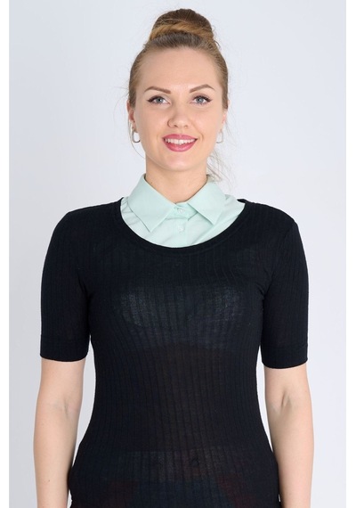 Kadın Yanlarılastikli Model Mint Yeşili