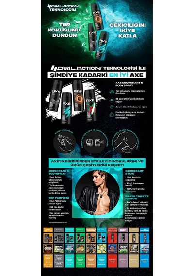 Erkek Deodorant & Bodyspray Dark Temptation 48 Saat Etkileyici Koku 150 Ml 5 Adet