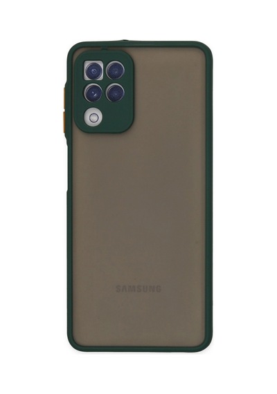 Samsung Galaxy Uyumlu - A22 Kılıf Montreal Silikon Kapak - Yeşil - 100 Çok Renkli