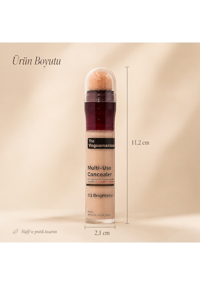 The Voguemaxima Luméa Sünger Uçlu Likit Kapatıcı 03 Brightener 8 Ml
