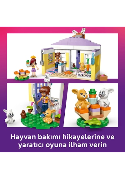 LEGO® Friends Heartlake Şehri Tavşan Oteli 42679 -5 Yaş ve Üzeri Çocuklar için Figür İçeren Yaratıcı Oyuncak Yapım Seti (161Parça)