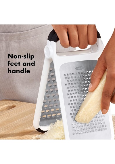 Oxo Good Grips İşlenmiş Paslanmaz Çelik Çift Taraflı Rende, Peynir Ve Daha Fazlası İçin Diğer