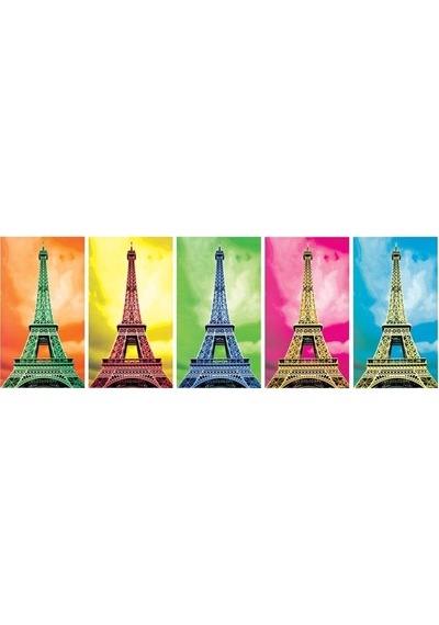 11223 Ks. Pop Art Paris. 1000 Parça Panorama   Puzzle