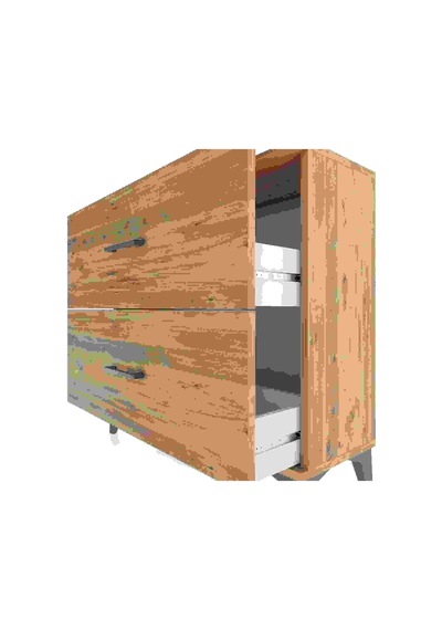 Arges Şifonyer 2 Çekmeceli 88x30x80 Çam-çam Çam