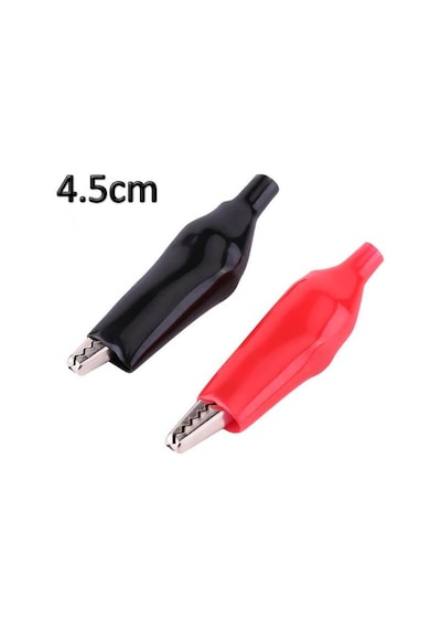 Timsah Ağızlı Klips Krokodil 2'li Set Kırmızı Siyah 4.5 CM