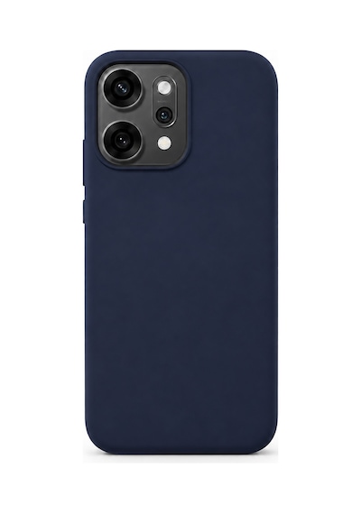 Oppo Reno 14 Pro Uyumlu İçi Kadife Kaplamalı Silikon Kılıf Airline Serisi Lacivert