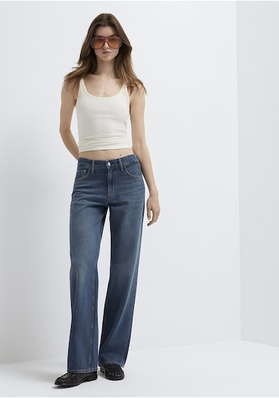 Mavi - Lovely Classic Denim Puslu Koyu Mavi Jean Pantolon 1012645-a3167