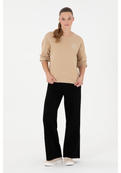 U.S. Polo Assn. Kadın Siyah Loose Fit Eşofman Altı 50297276-VR046