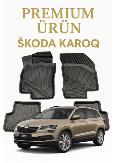 Skoda Karoq Uyumlu 3d Oto Paspas Premium