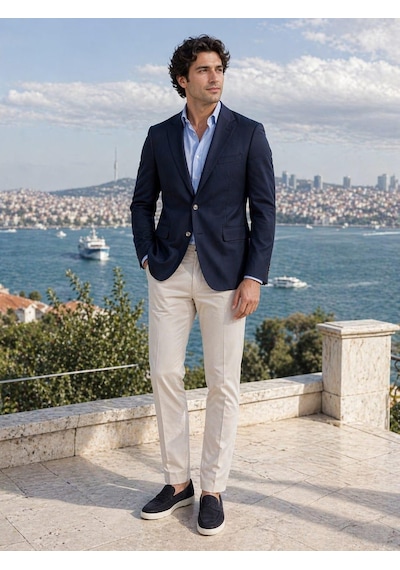 Alexandergardi Erkek Blazer Ceket Lacivert