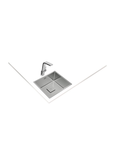 Teka Fle x linea Rs15 45.40 Tek Hazneli Tezgahüstü/Tezgahasıfır (Flush) Tezgahaltı Paslanmaz Çelik Eviye - 115000013
