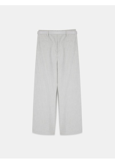 Dilvin 72682 Kemerli Pileli Pantolon-gri