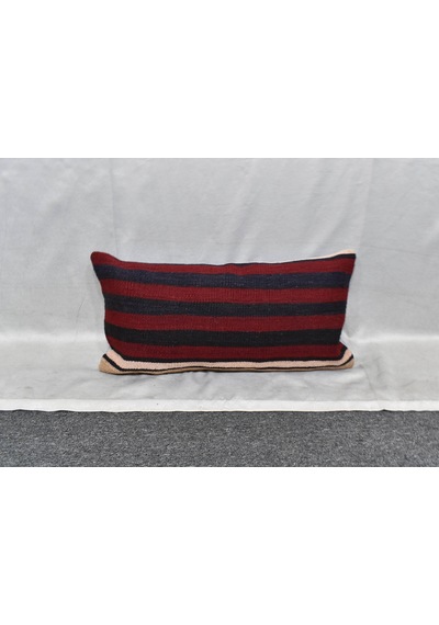 Zehra Abla Halı Yeni El Dokuma Dekoratif Lumbar Kilim Kırlent Yastık Kılıfı 6194