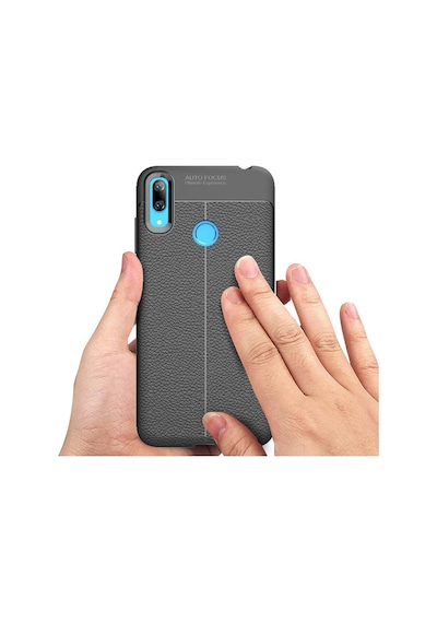 Huawei Y7 Prime 2019 Kilif Deri Görünümlü Korumali Niss Silikon 409282991