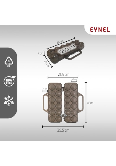 Saplı 12'li Yumurta Taşıma Kutusu, Plastik Buzdolabı İçin Yumurtalık Pikniklik Pratik Yumurta Taşıma Sku: Smg8690010203465 A