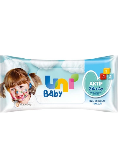 Uni Baby Aktif Islak Mendil 52'Li