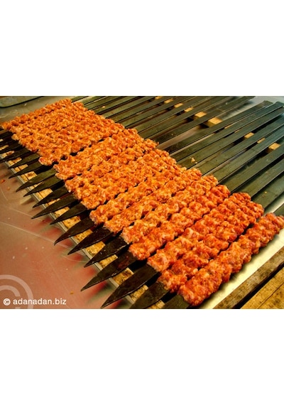 10 Adet Profosyonel Silme Demir Kıyma Şiş Adana-Urfa Kebap Şişi