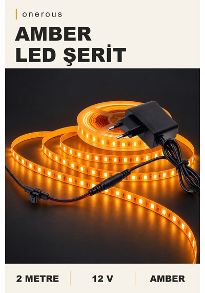 Onerous 2 M 12v Amber Led Şerit