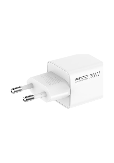 Recci Rc106e Gan Teknolojili Hızlı Şarj Başlığı Type-c To Type-c Pd 25w Kablolu Şarj Seti Beyaz