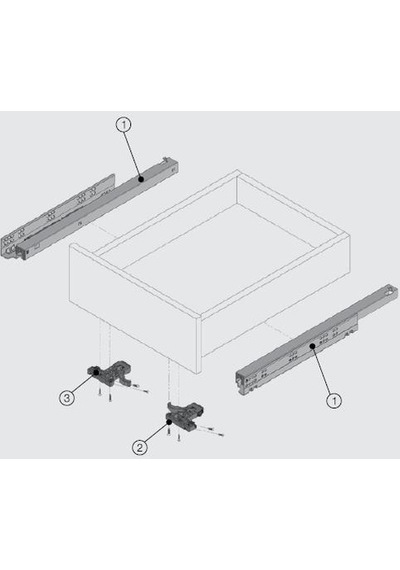 Samet Smart Slide Tam Açılım Ray 450 Oılb Mod-1