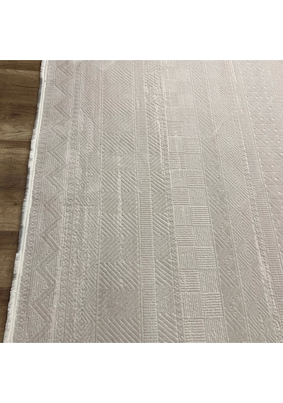 Apex Azur 6521 Bej Modern Makina Halısı Bej