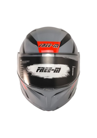 Free M 965 Upset Çene Açılır Kask Nardo Gri - Siyah