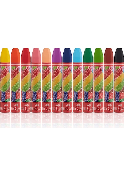 Faber-Castell Pastel Boya, 12 Renk, Yumuşak ve Rahat Kullanım, Canlı Renkler, Kağıt ve Taş Üzeri Uygun Faber-Castell Pastel Boya, 12 Renk, Yumuşak ve Rahat Kullanım, Canlı Renkler, Kağıt ve Taş Üzeri Uygun