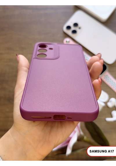 Samsung Galaxy A17 Uyumlu Kamera Korumalı Darbeye Dayanıklı Renk Atmayan Keep Silikon Kılıf Mor