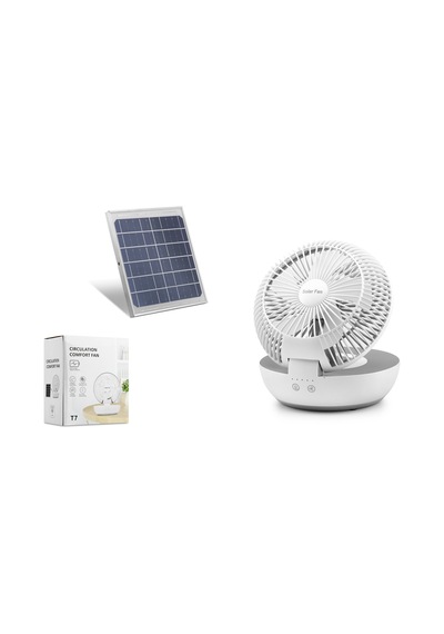 Hadron Hst7 Solar Vantilatör 190 10cm Beyaz