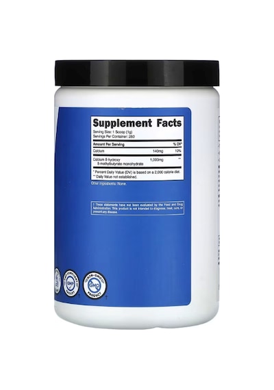 Nutricost Performance Hmb Powder 250 Grams - Gluten Free & No...