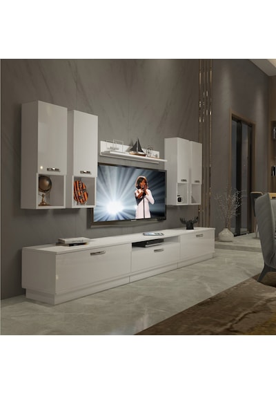 Decoraktiv Trendstyle 8da Slm Tv Ünitesi Tv Sehpası Beyaz