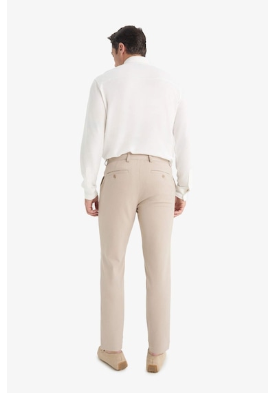 Defacto Tailored Fit Düz Paça Her Yöne Esneyen Pantolon C7508ax25aubg766 Bej