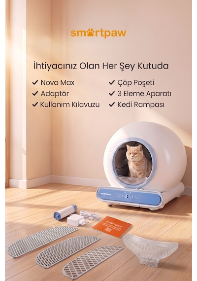 Nova Cat Akıllı Otomatik Kedi Tuvaleti Distribütör Garantili Nova Cat Akıllı Otomatik Kedi Tuvaleti Distribütör Garantili