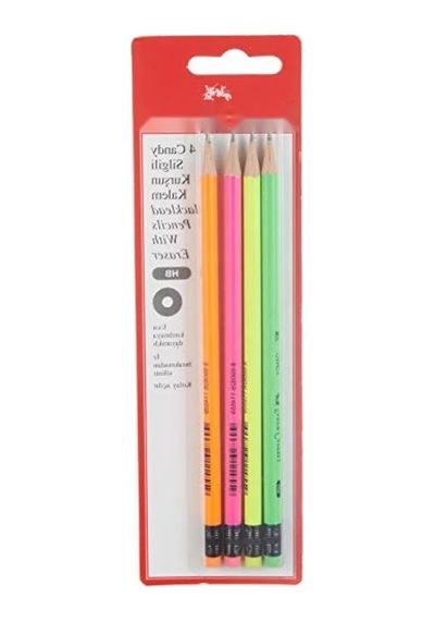 Silgili Kurşun Kalem, Hb Derece 124-Pembe