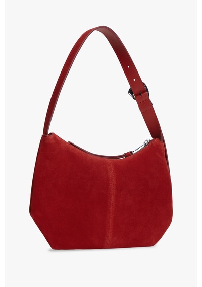 Tommy Hilfiger Tjw Slouchy Suede Shoulder Bag Kadın Kırmızı Çanta - Aw0aw18859