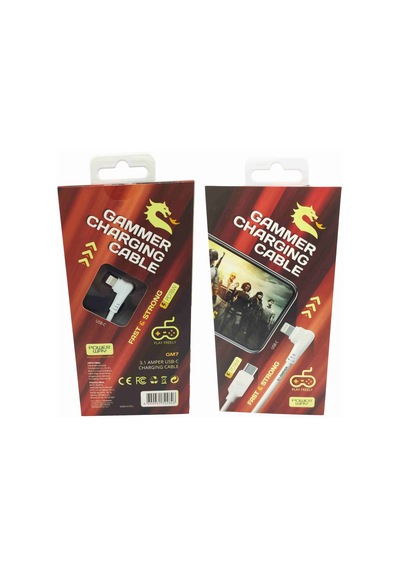 Pd18w 3.1a Usb-c Lightning Kablosu Örgülü Gaming Oyuncu Kablosu Powerway Gm7