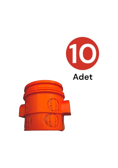 Norm Kasa Geçeli Plastik Derin Kapaklı Turuncu 10 Adet