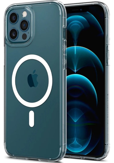 Apple Uyumlu iPhone 12 Pro Max Kapak Magsafe Kablosuz Şarj Destekli Şeffaf Kapak