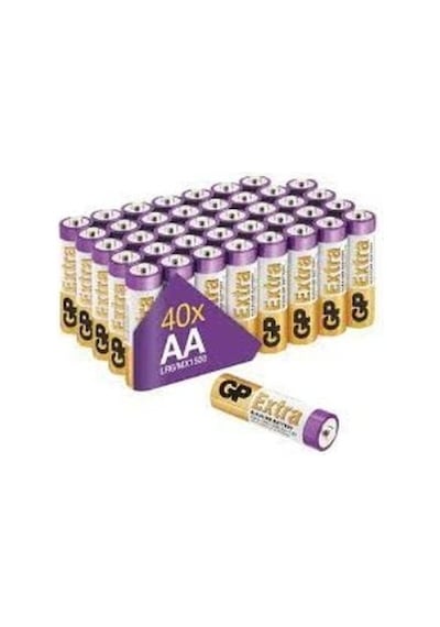 Gp R6 Aa Boy Extra Alkalin Kalem Pil 40lı Paket Gp15axet-2euecs40