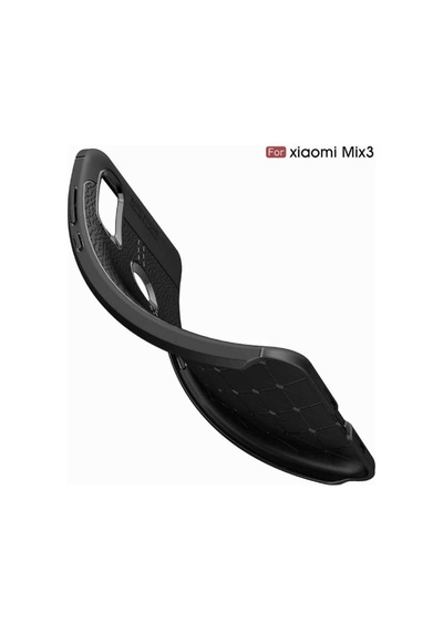 Xiaomi Mi Mix 3 Kılıf Deri Tarzı Niss Silikon Case