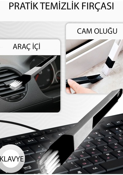 Pratik Klavye Ve Pencere Oluğu Temizleme Fırçası Mini Kürekli Çok Amaçlı Temizlik Fırçası
