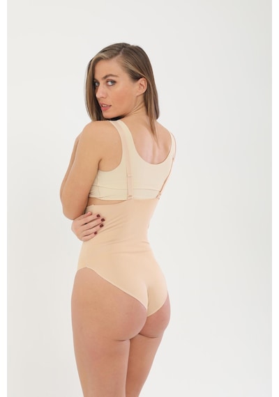 Fit Women Lazer Kesim Askılı Slip Korse Ten
