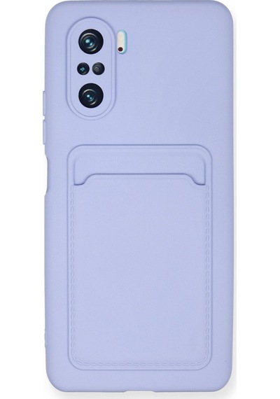 Xiaomi Poco F3 Uyumlu Kılıf Kelvin Kartvizitli Silikon - Lila