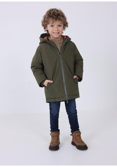 Name It Mayoral Erkek Çocuk Yeşil Parka Mont Green