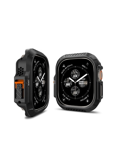 Apple Watch 49mm Ultra 4/3/2/1 İle Uyumlu Kılıf Lock Fit Black - Acs06208 Çok Renkli