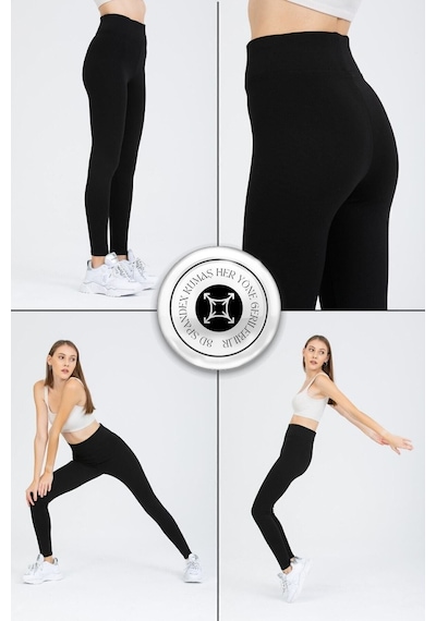 Bonbonetti Chocolate Baby & Kids Kadın Siyah Yüksek Bel Toparlayıcı Çelik Interlok Düz Spor Tayt Pantolon SiYAH Bonbonetti Chocolate Baby & Kids Kadın Siyah Yüksek Bel Toparlayıcı Çelik Interlok Düz Spor Tayt Pantolon SiYAH