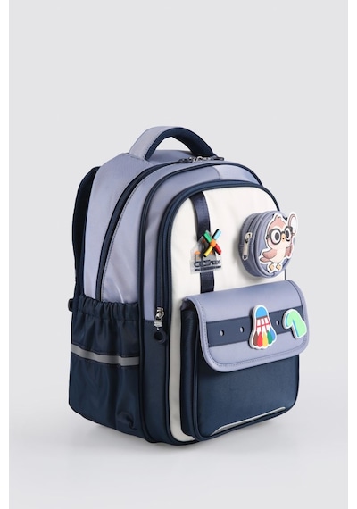 Ççs Kids Premium Okul Çanta Seti 3'lü İlkokul Ortaokul Sırt Çantası Termal Beslenme Çantası Kalemlik Mavi 51979