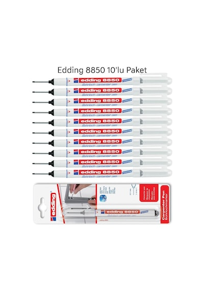 Edding 8850 Montaj İşaretleme Ve Marangoz Kalemi 10'lu Paket